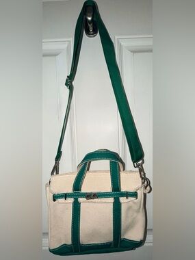 Sunwin Madaket SMALL Cotton Canvas Tote Green New Birk-Inspired Closure Summer
